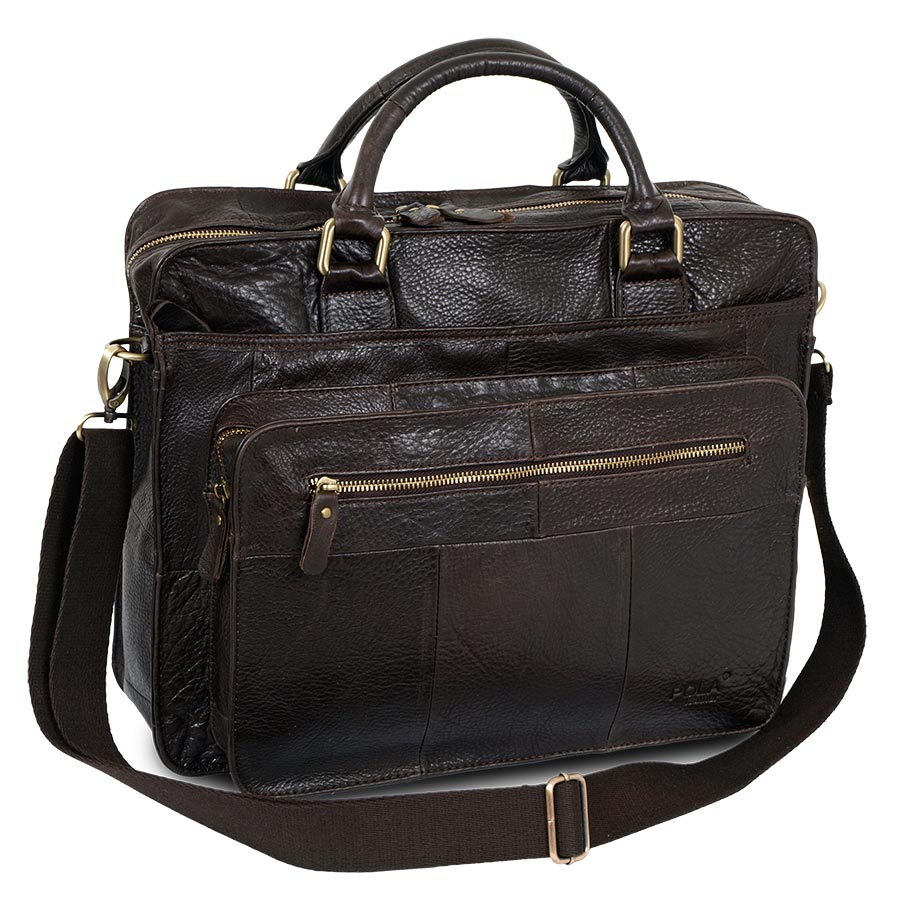 Сумка деловая, большая POLA 3098 Brown