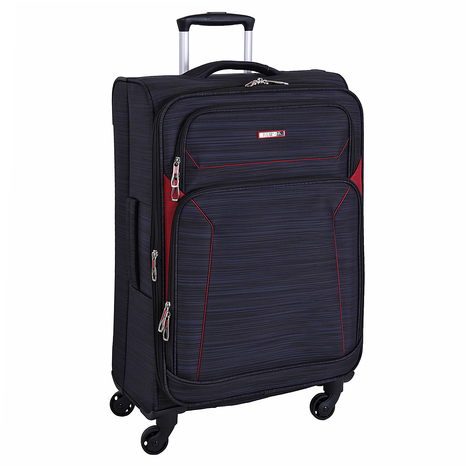 Чемодан на 4х колесах, средний POLAR Р18А01-23" Black