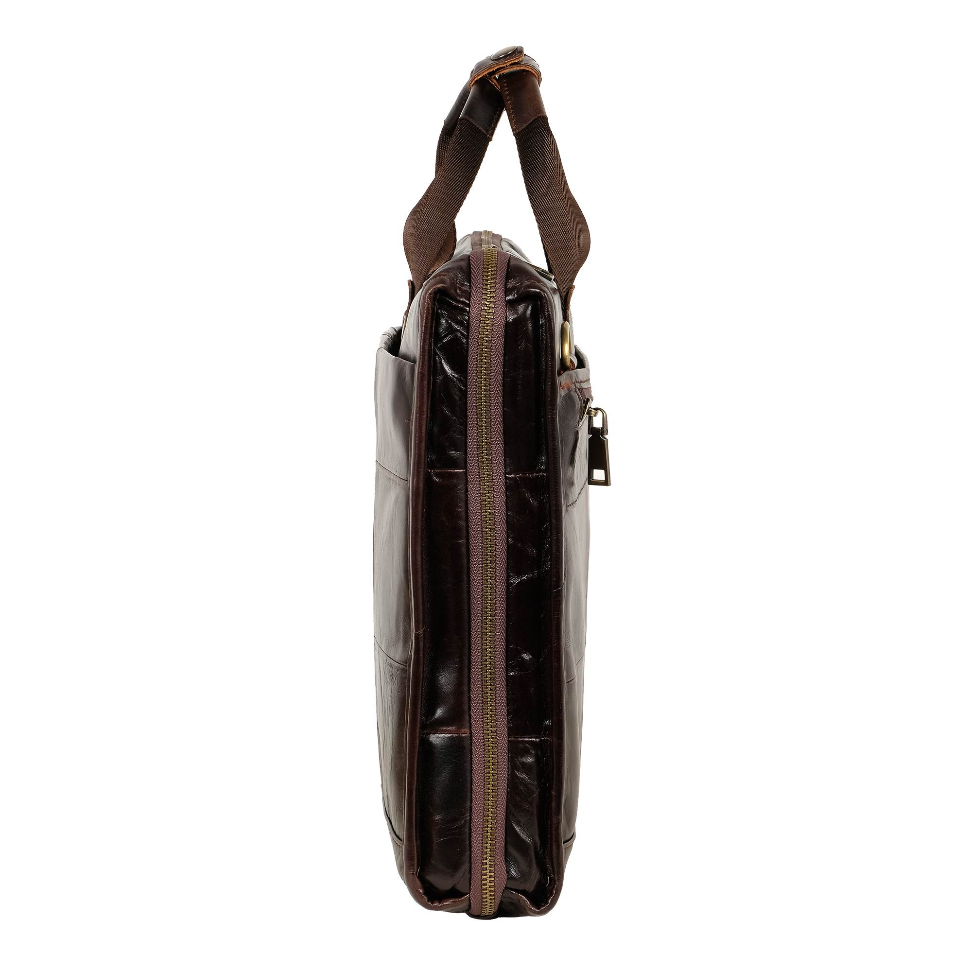 Портфель-папка из натуральной кожи POLA 5191 Brown