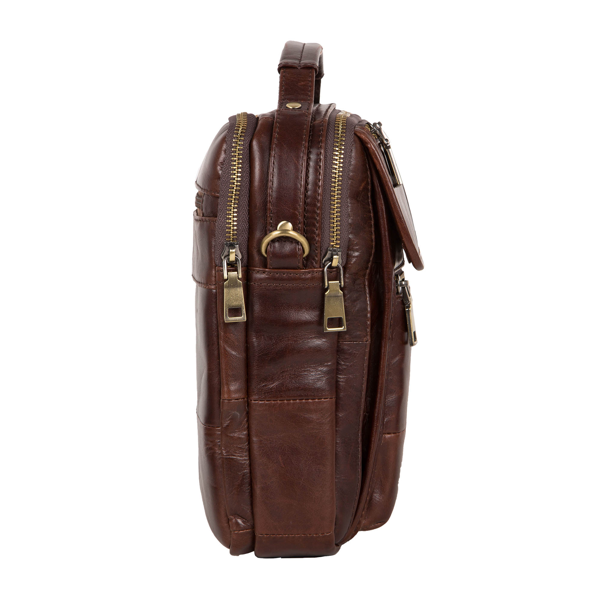Мужская кожаная сумка POLAR 812166-9 Brown