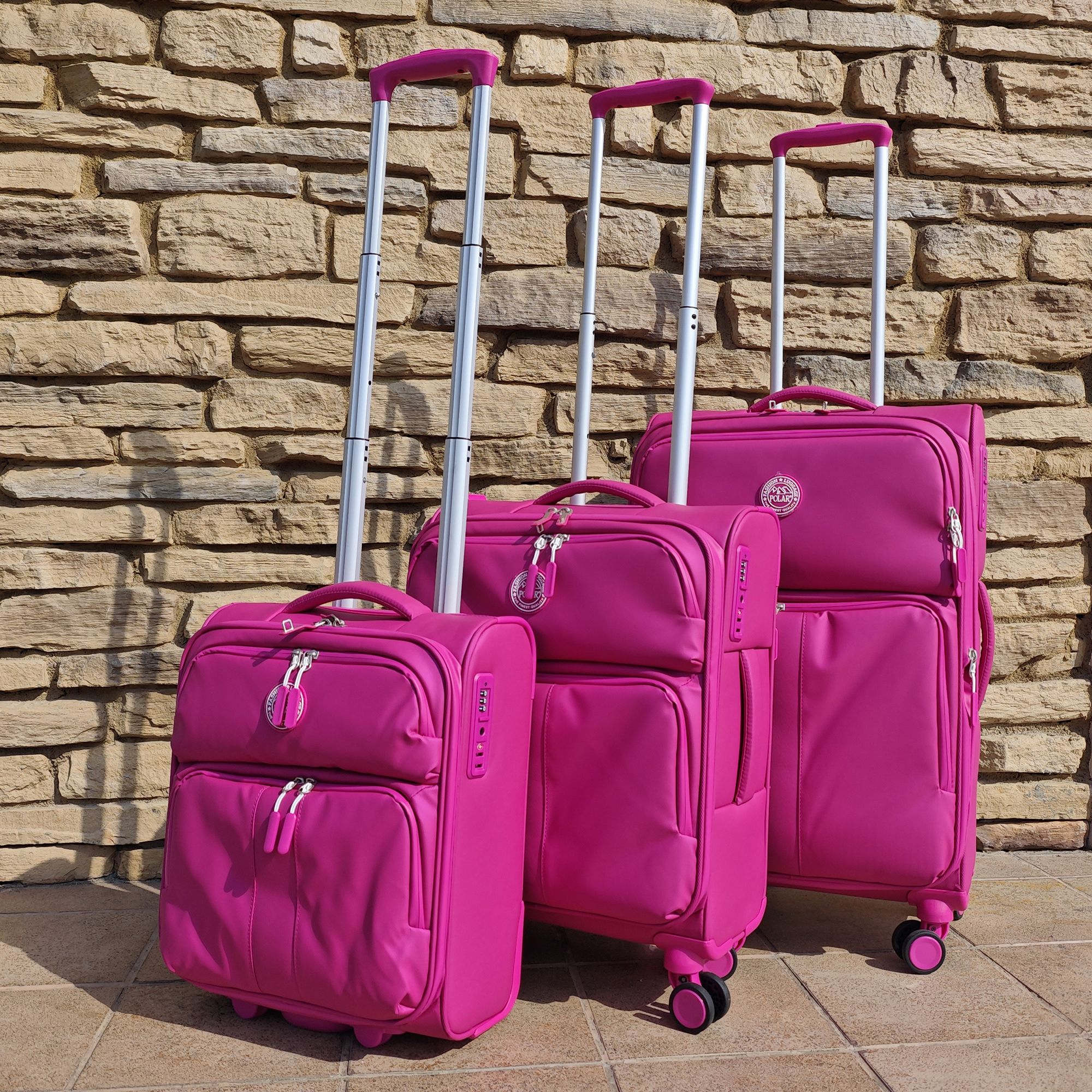 Чемодан для ручной клади POLAR РР2319-20" Rose