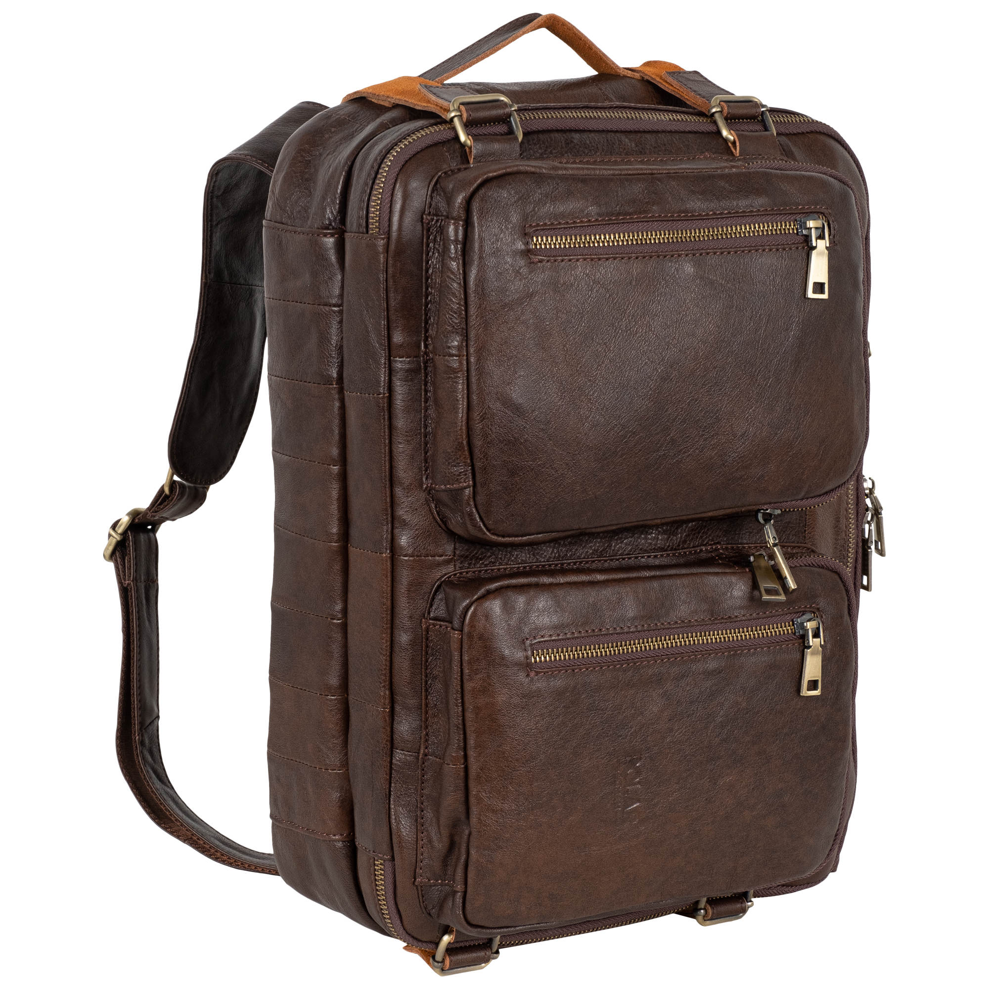 Сумка-рюкзак из натуральной кожи POLA 6031 Coffee