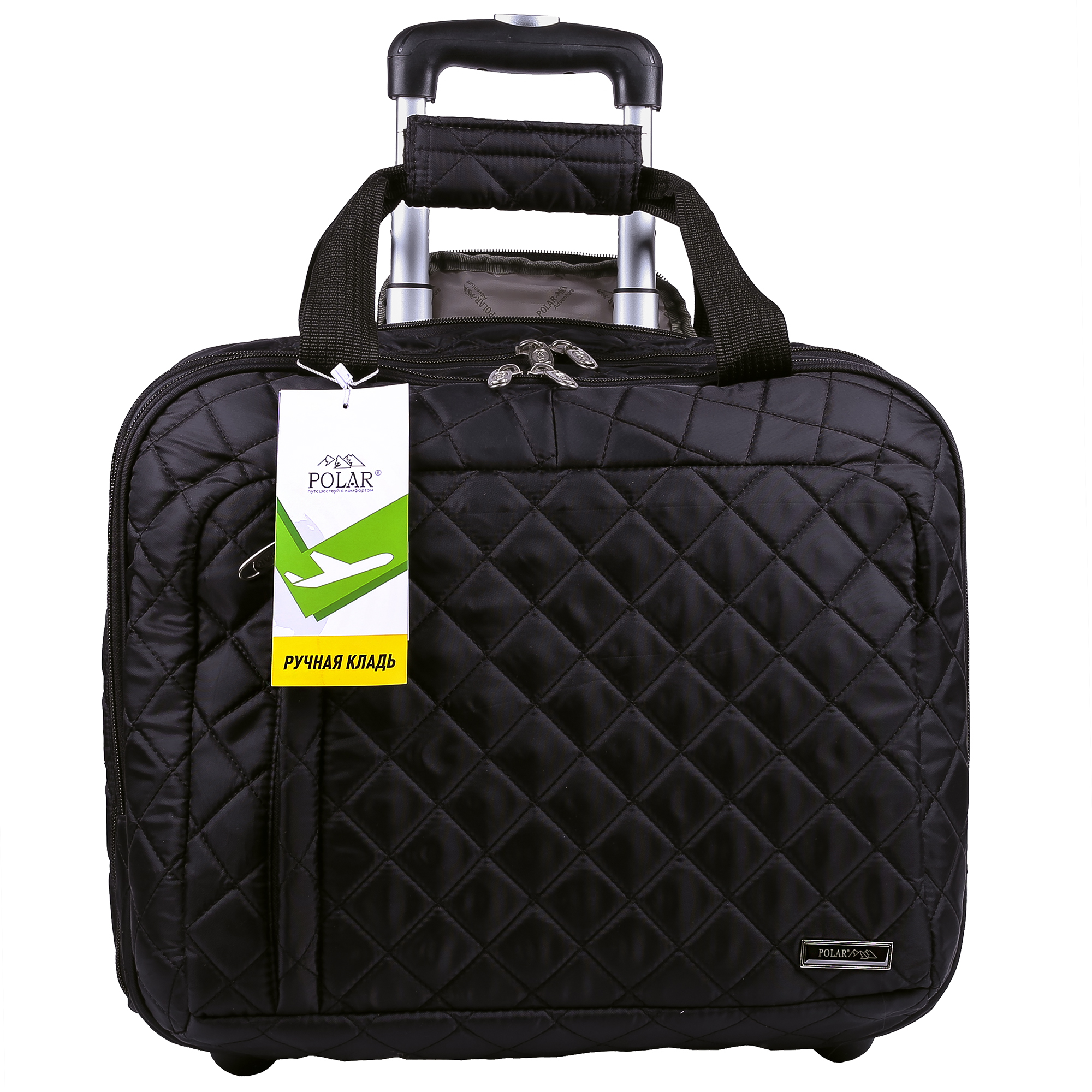 Сумка на колесах для ручной клади POLAR 7058 Black