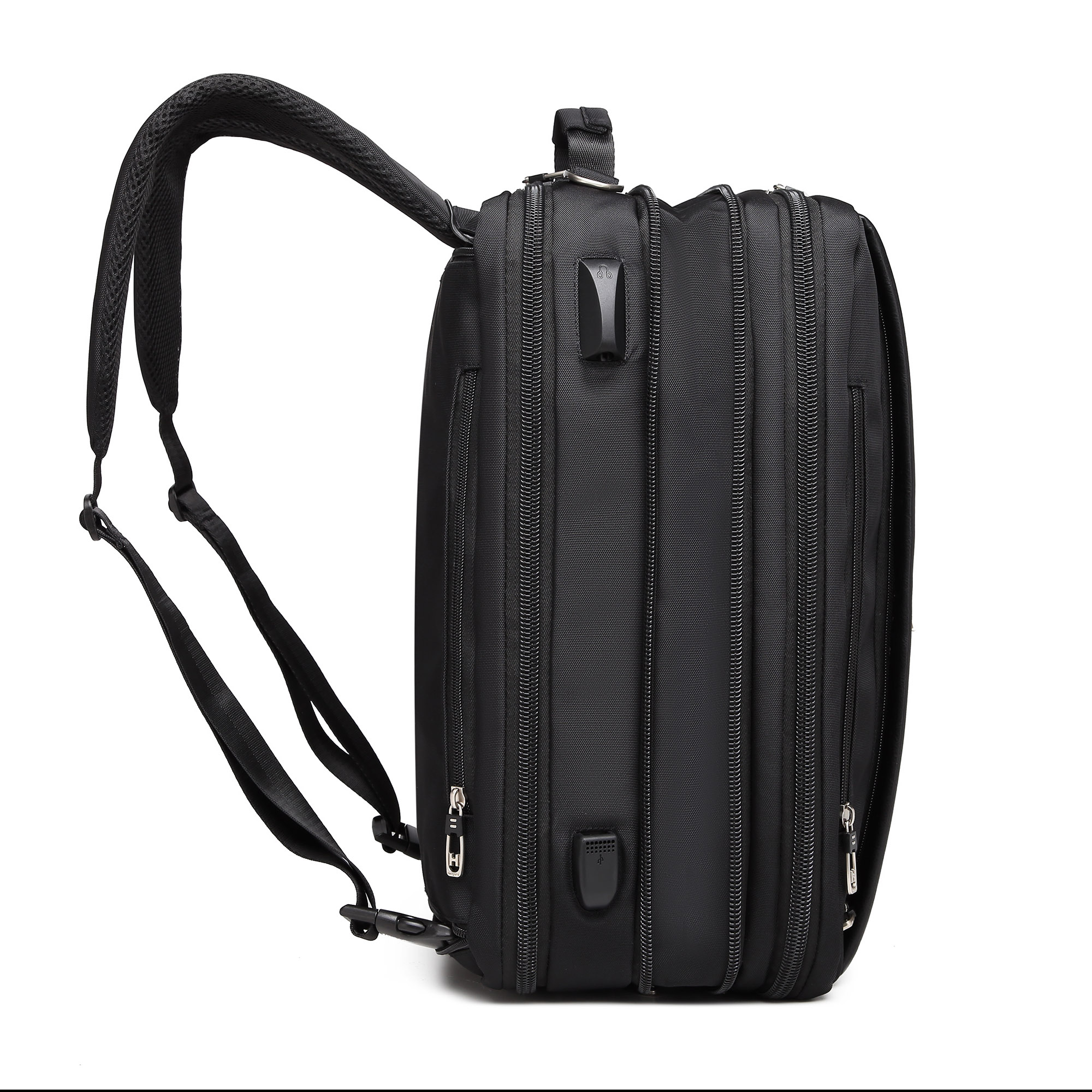 Мужская раздвижная сумка-рюкзак  Hedgard 1340 Black