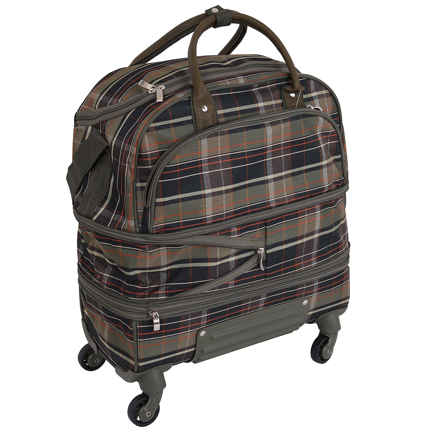 Раздвижная сумка на 4х колесах TSV 530.24 Green