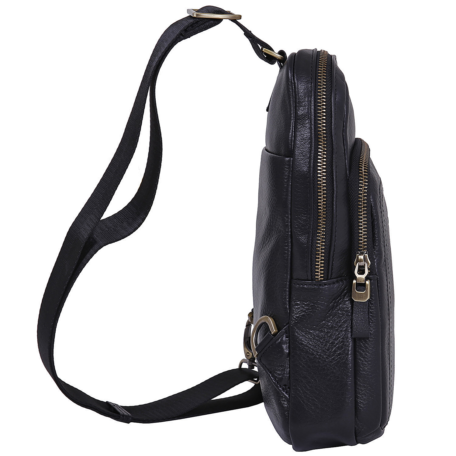 Сумка на плечо (из цельной кожи) POLA 0703 Black