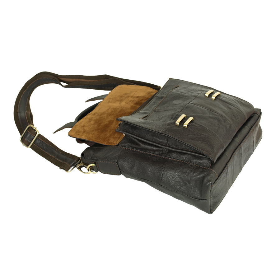 Сумка мужская вертикальная POLA 5021 Coffee