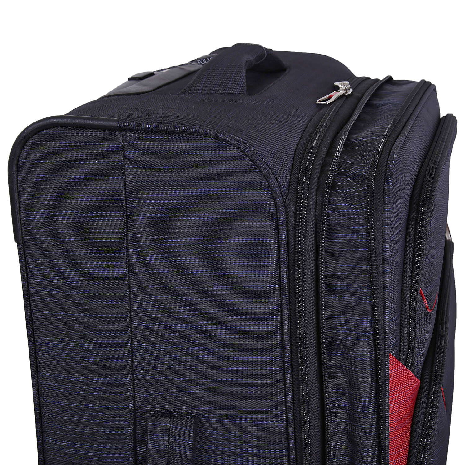 Чемодан на 4х колесах, средний POLAR Р18А01-23" Black