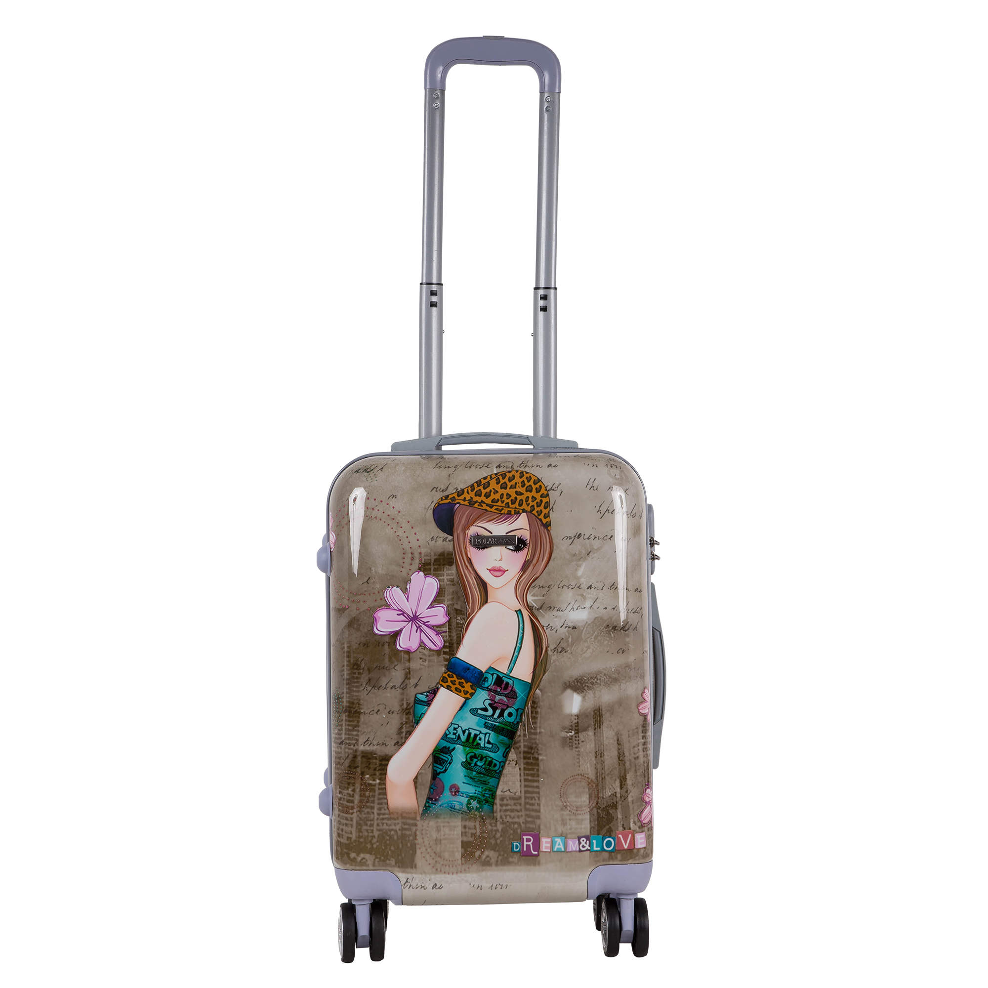 Чемодан малый POLAR РА053- 20" "Девочка"