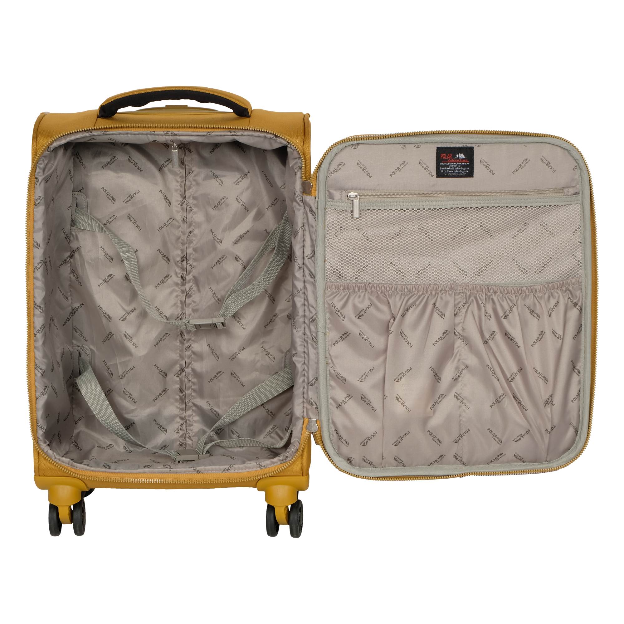 Чемодан малый POLAR Р2007-19" Black