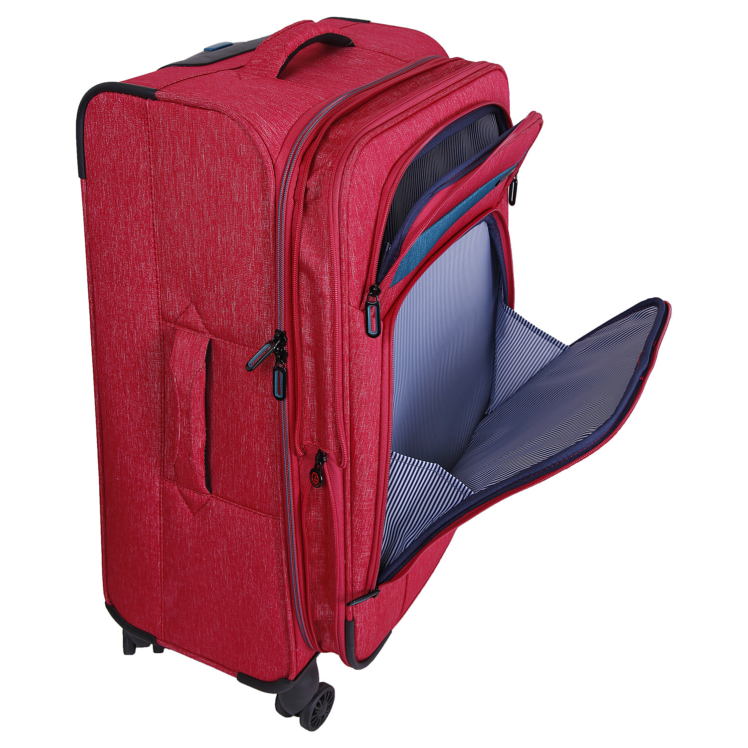 Суперлегкий чемодан среднего размера POLAR Р18А13-23" Red