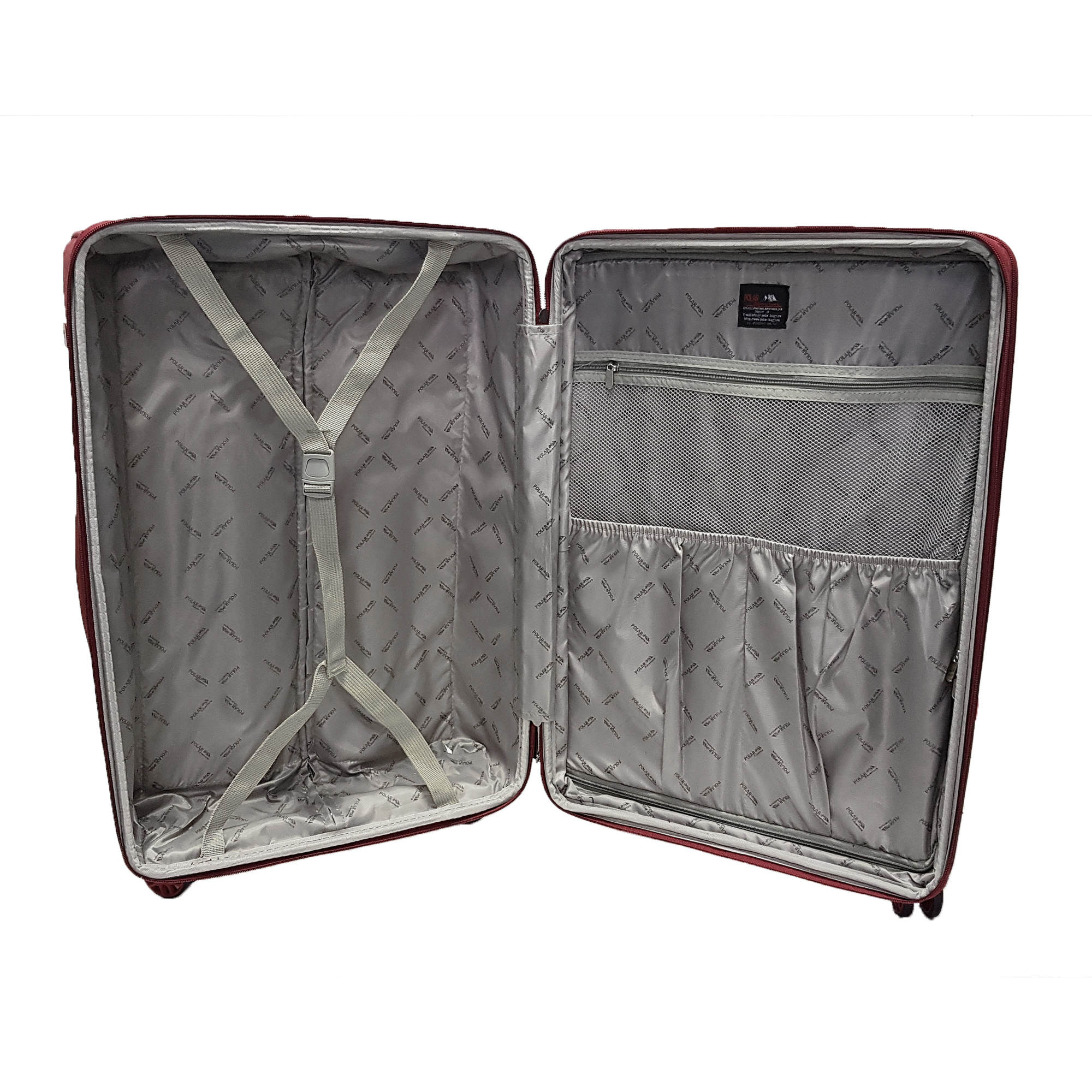 Комплект из 2х чемоданов POLAR Р1927-2 Grey (20", 24")