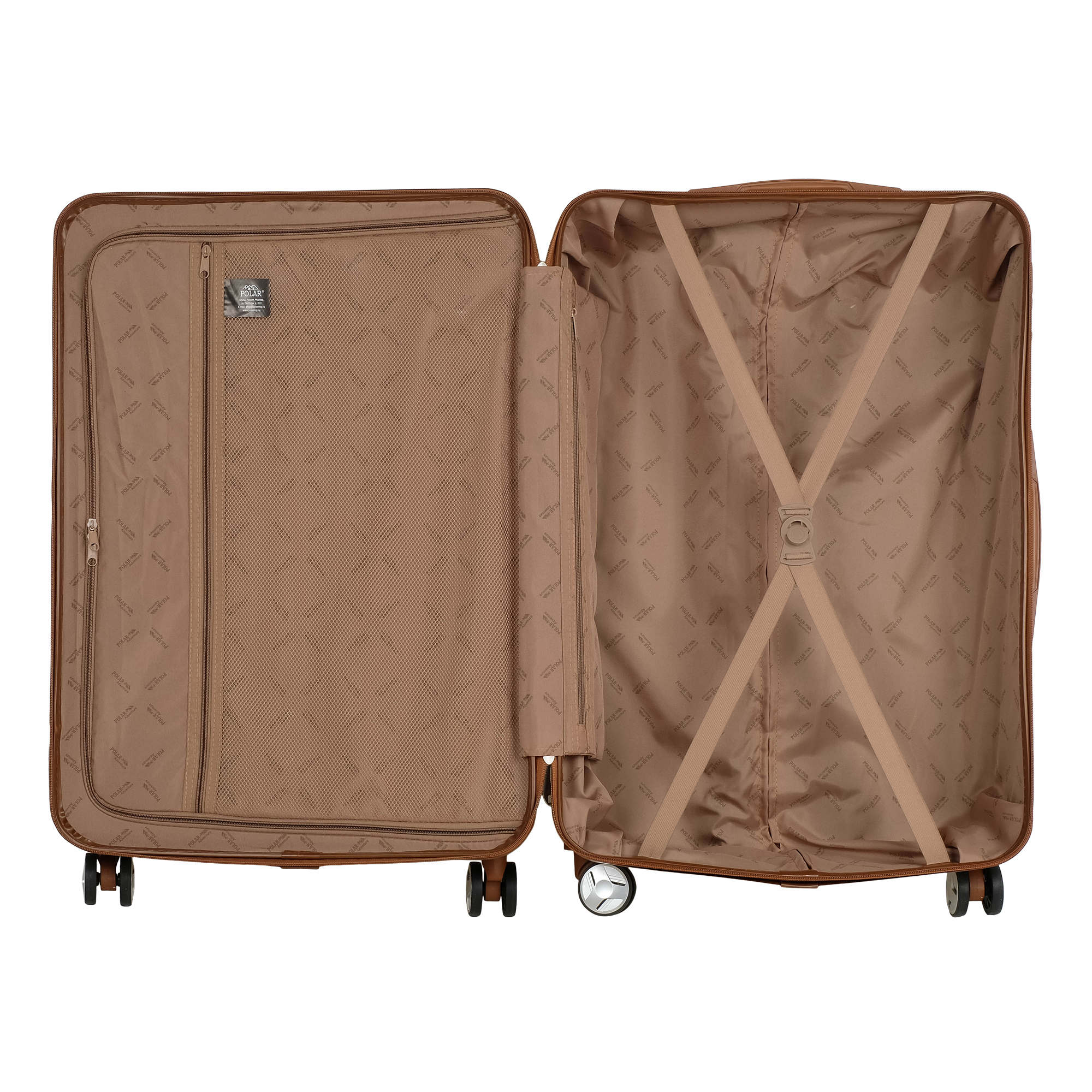Чемодан большой POLAR РР5509-28" Coffee