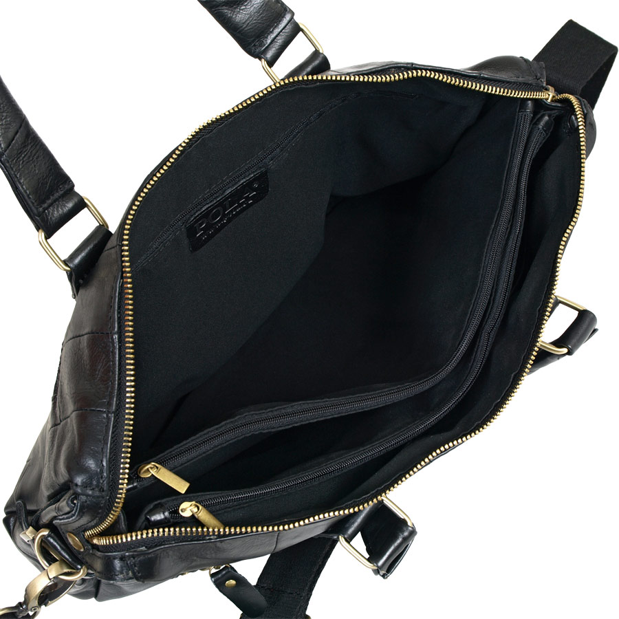 Мужская кожаная сумка POLA 0313 Black