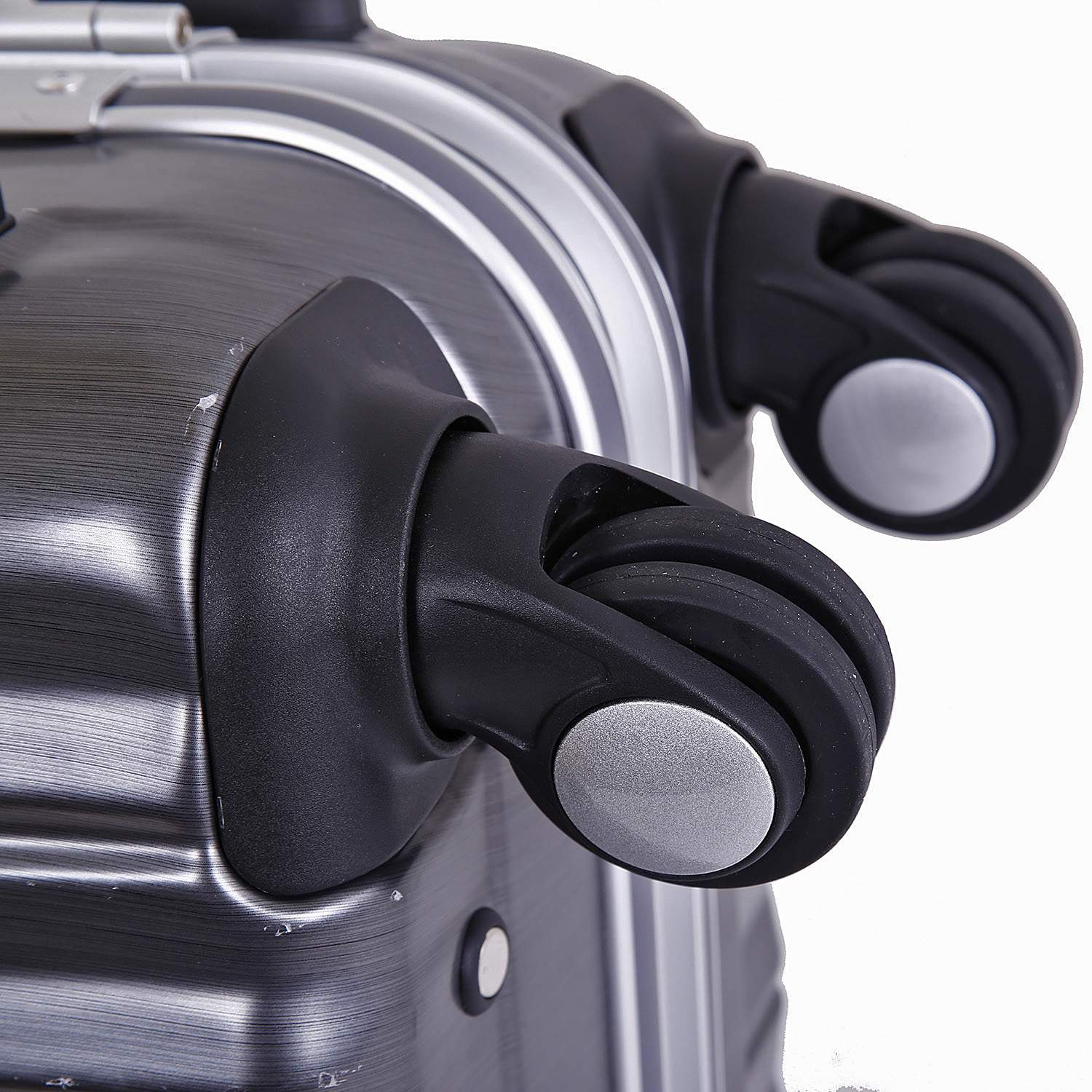 Кейс на колесах, малый, с защелками POLAR Р1155-20 Grey