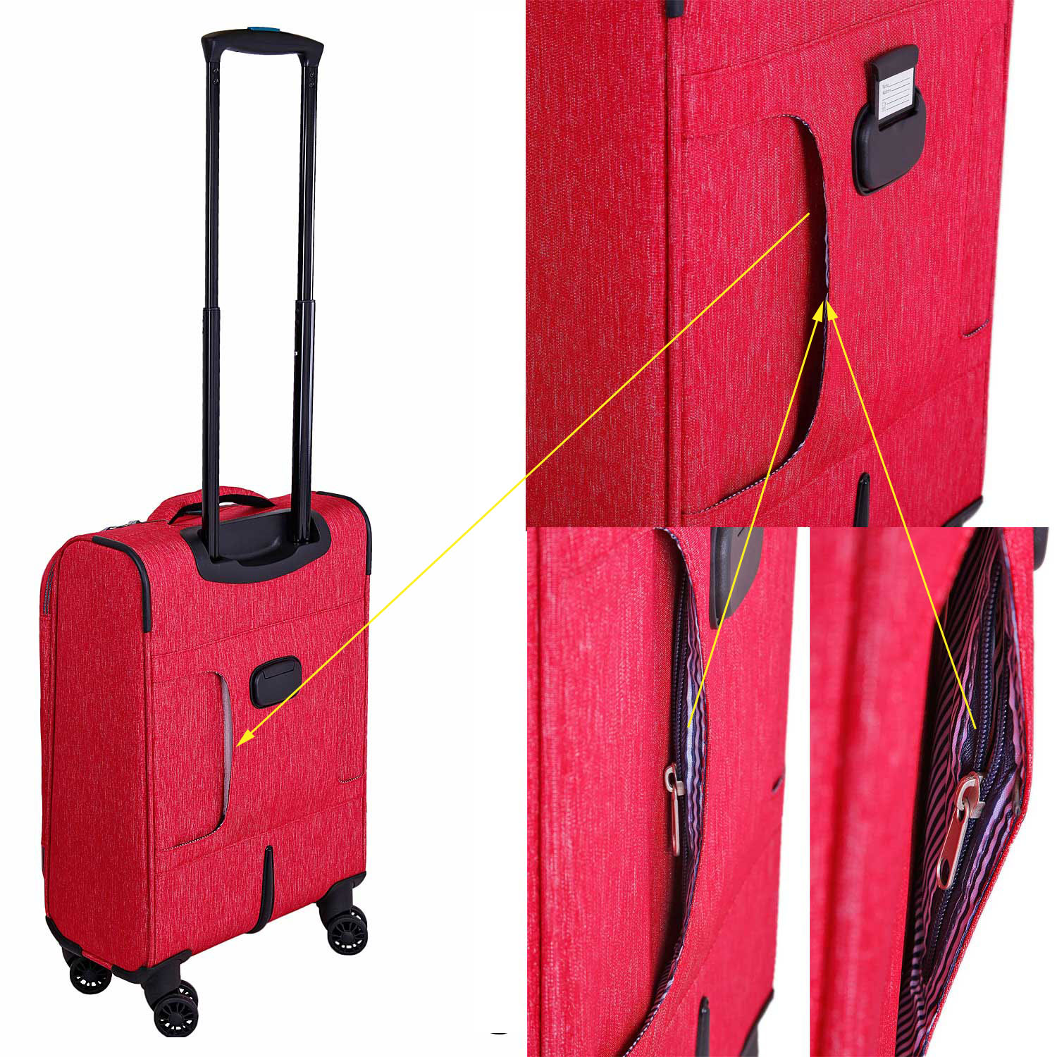 Суперлегкий чемодан для ручной клади POLAR Р18А13-19" Pink