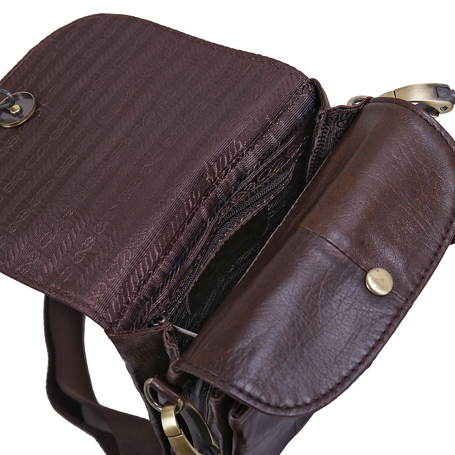 Сумка на плечо с креплением на ремень POLAR 21048 Brown