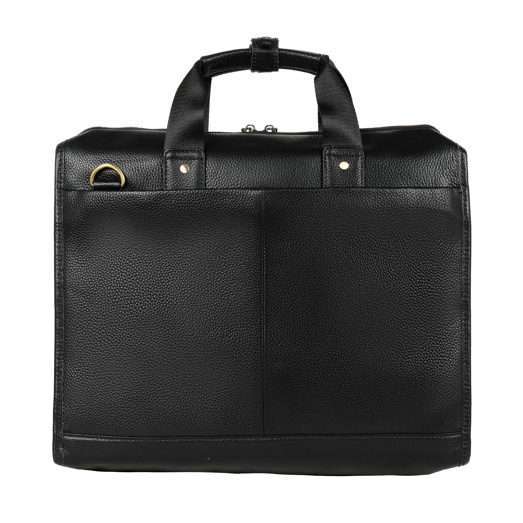 Портфель-папка из натуральной кожи POLA 5191 Black