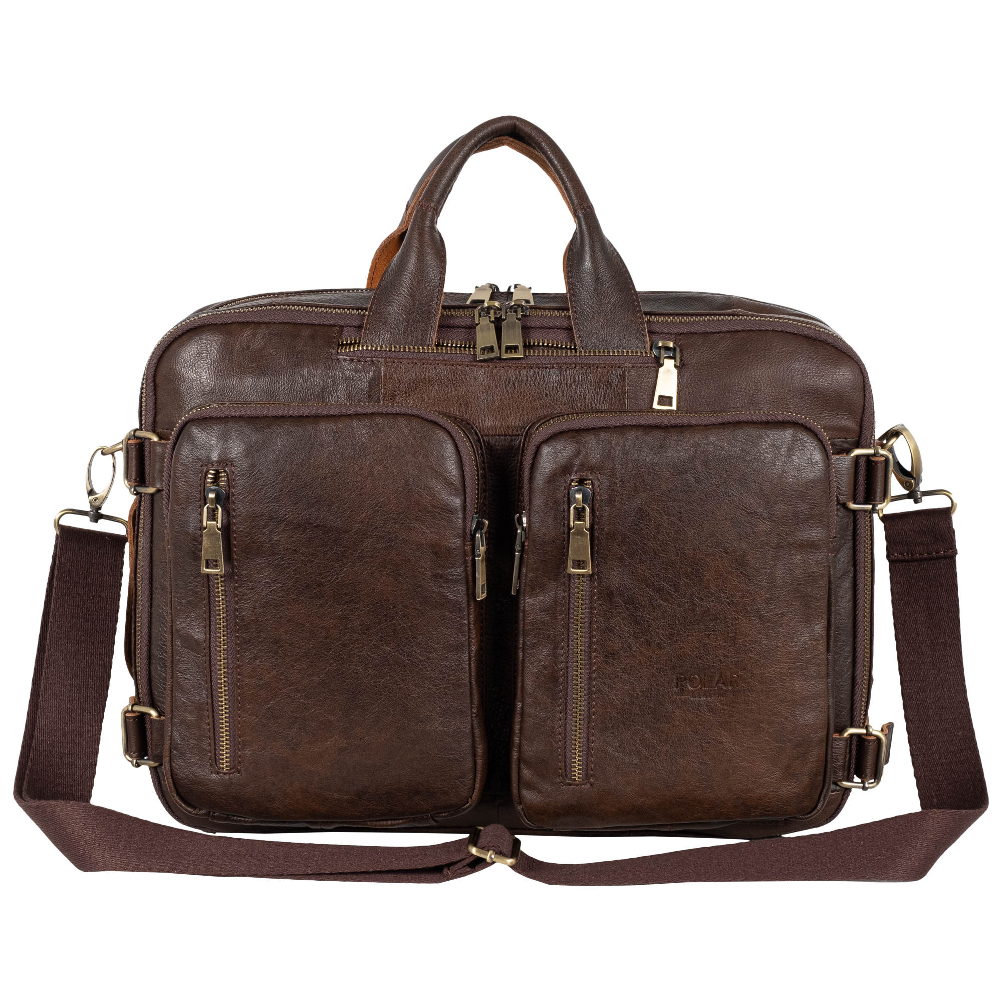 Сумка-рюкзак из натуральной кожи POLA 6031 Coffee