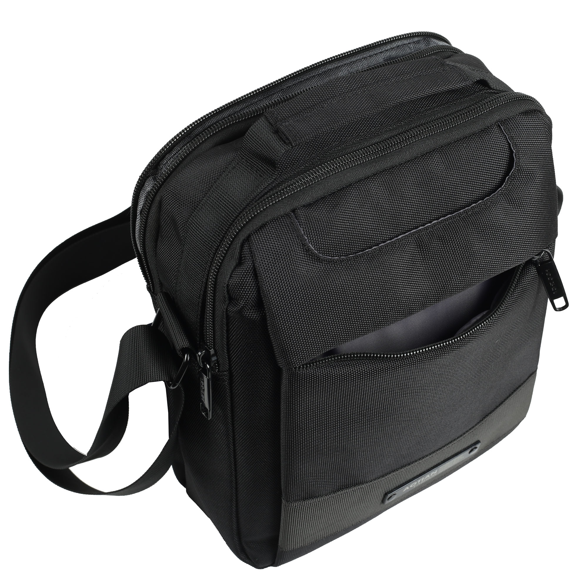 Мужская сумка через плечо AOTIAN 0694 Black, цвет: черный, купить в ...