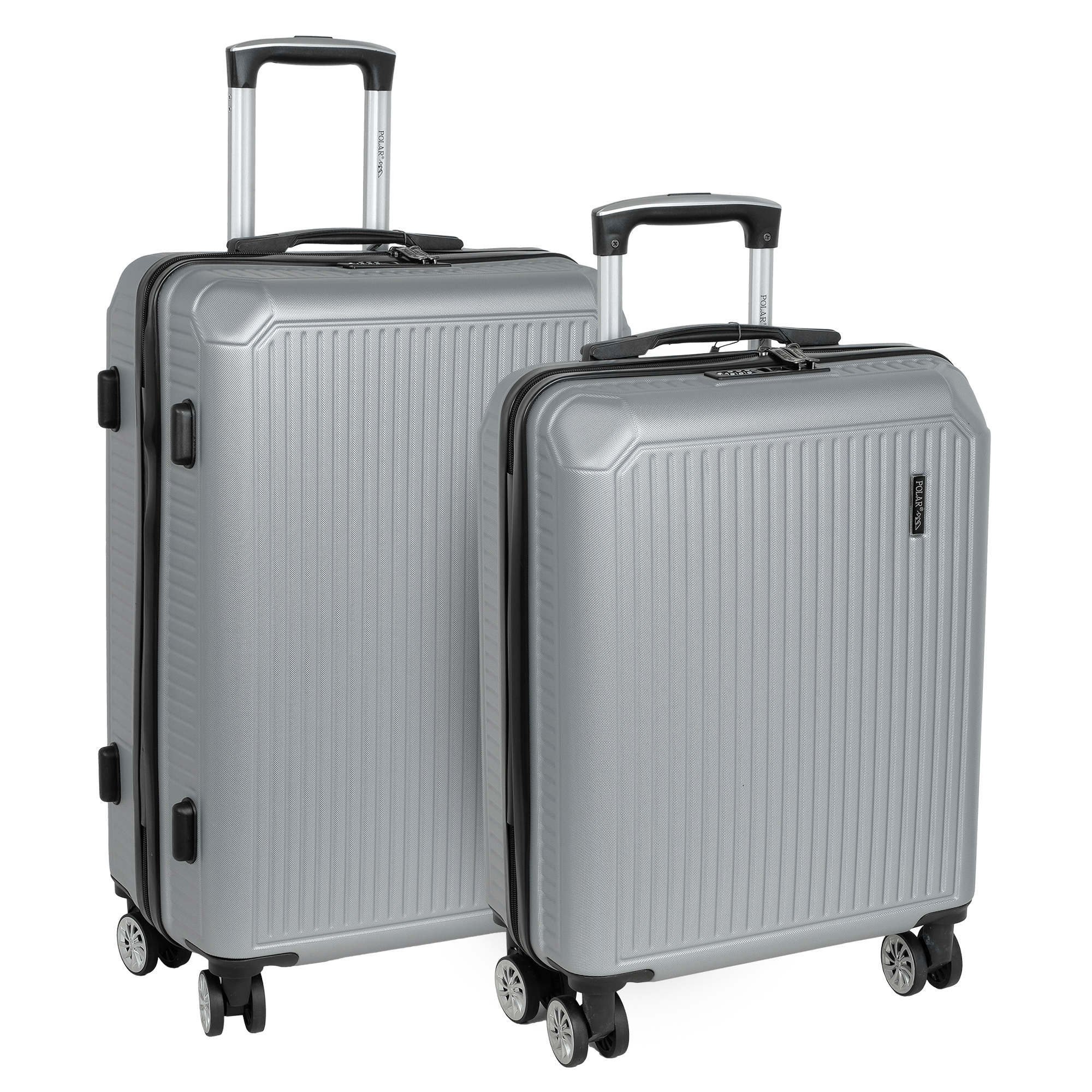 Комплект из 2х чемоданов POLAR РР5661-2 Grey (20", 24")