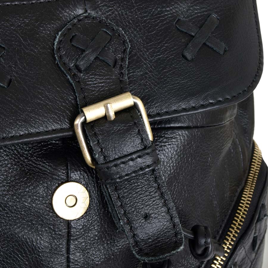 Рюкзак кожаный POLA 0303 Black