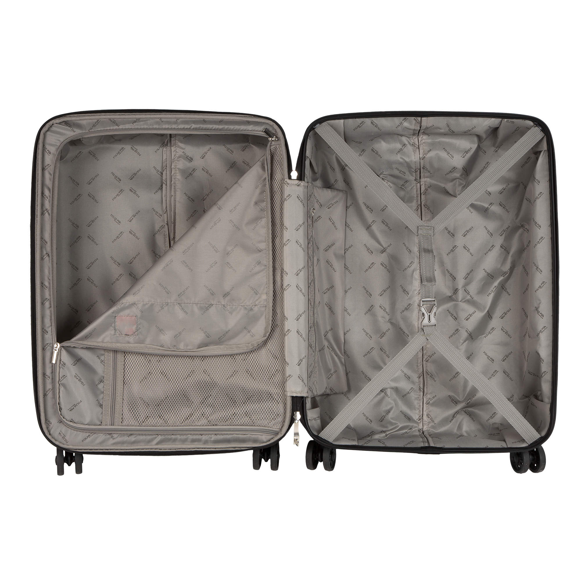 Чемодан малый, с увеличением объема POLAR Р1936-19" Green