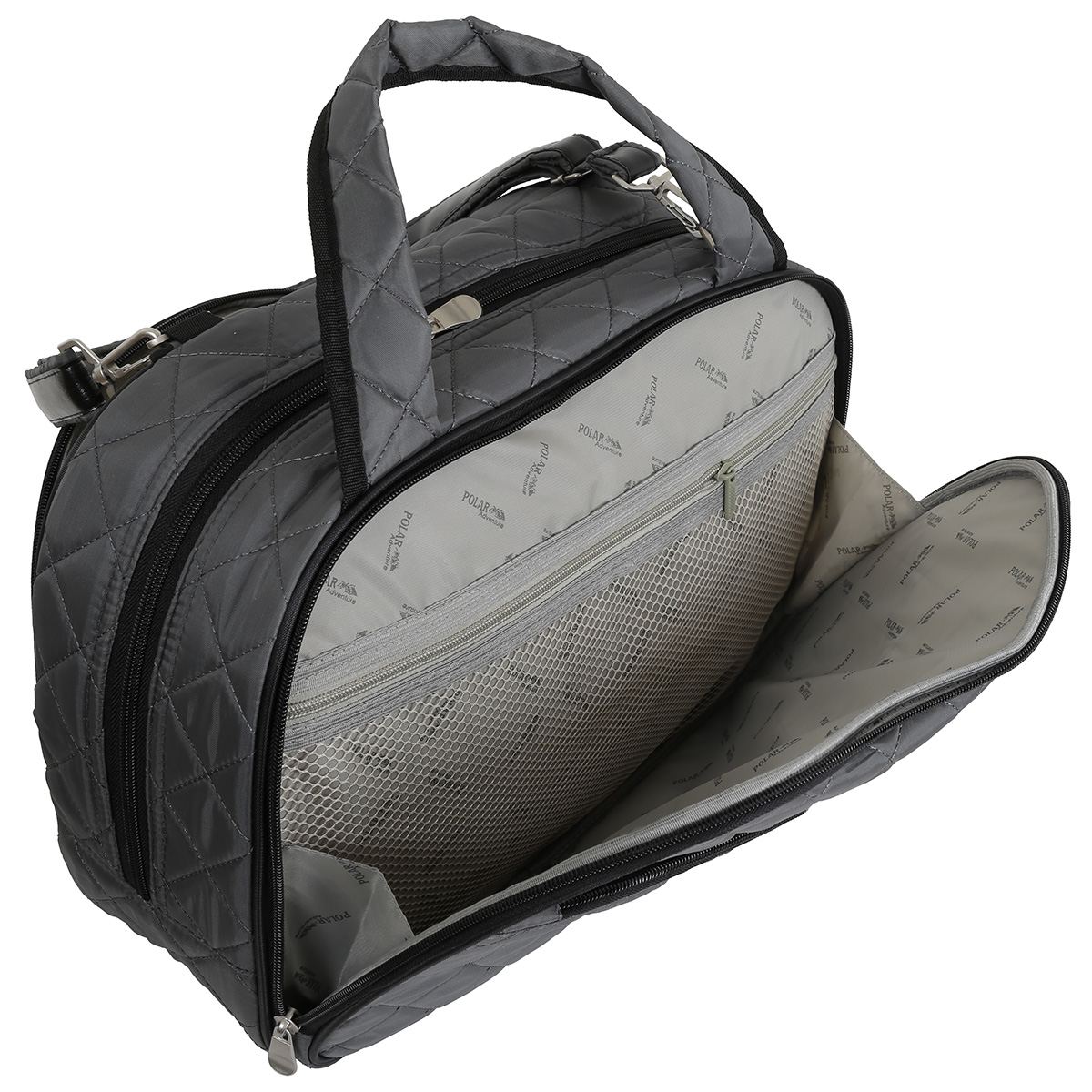 Стеганная сумка POLAR 7038.1 Grey