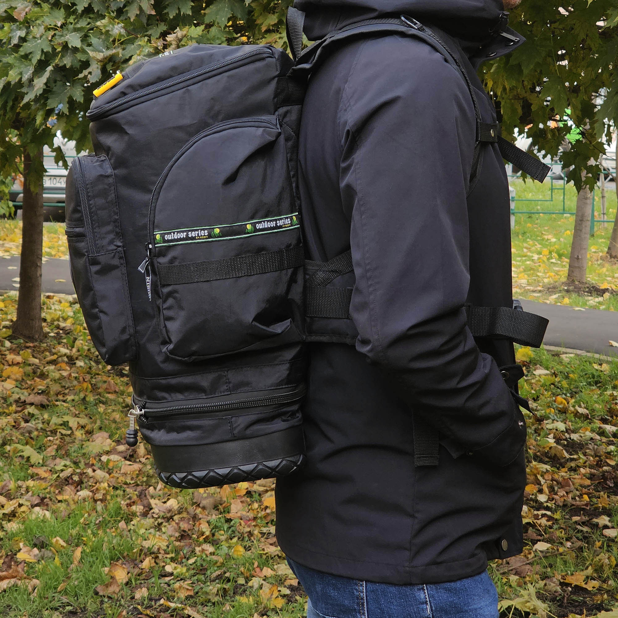 Рюкзак с резиновым дном ROSIN 91 Black