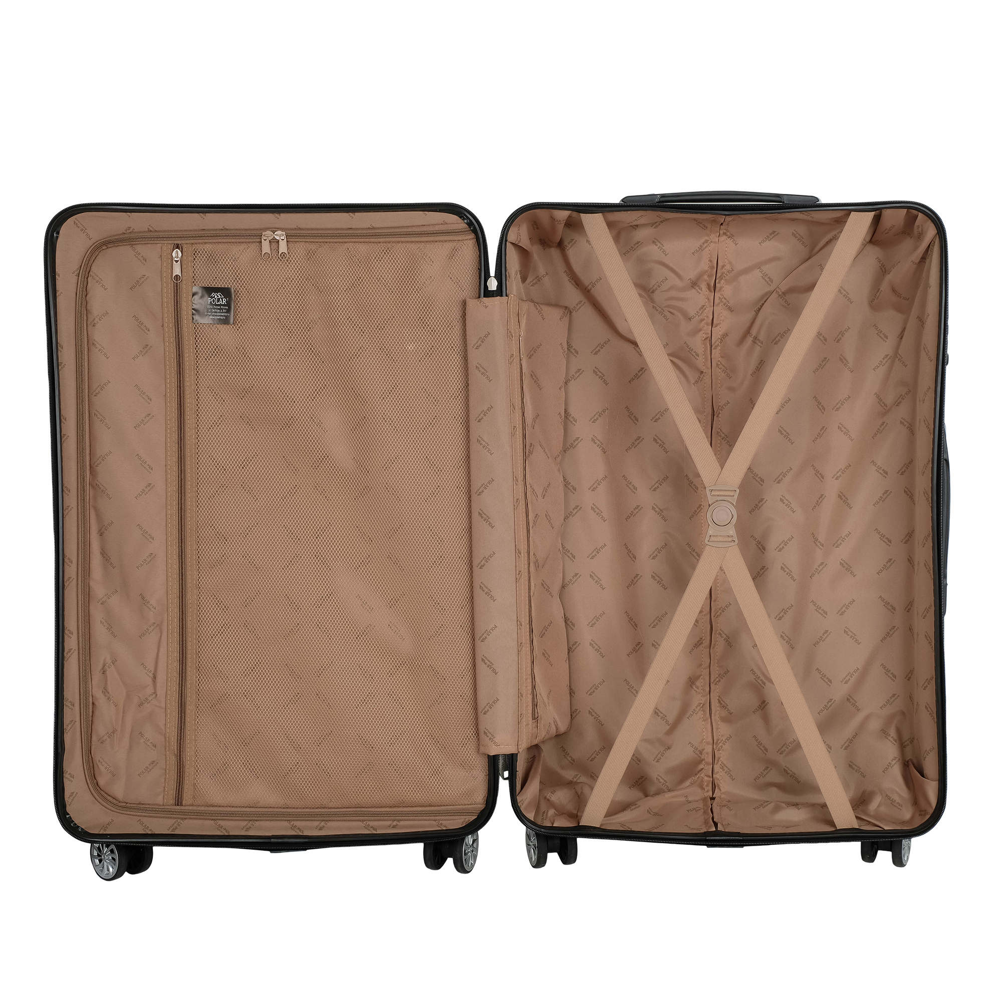 Чемодан большой POLAR РР5637-28" Coffee