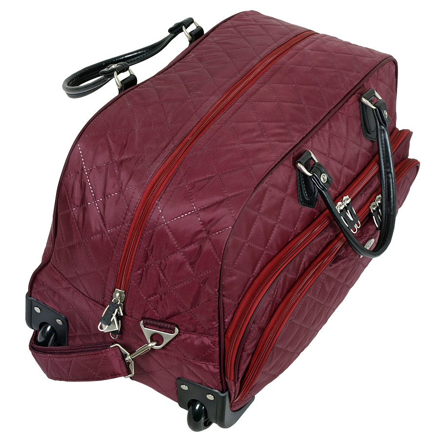 Женская сумка на колесах POLAR 7050 Bordo