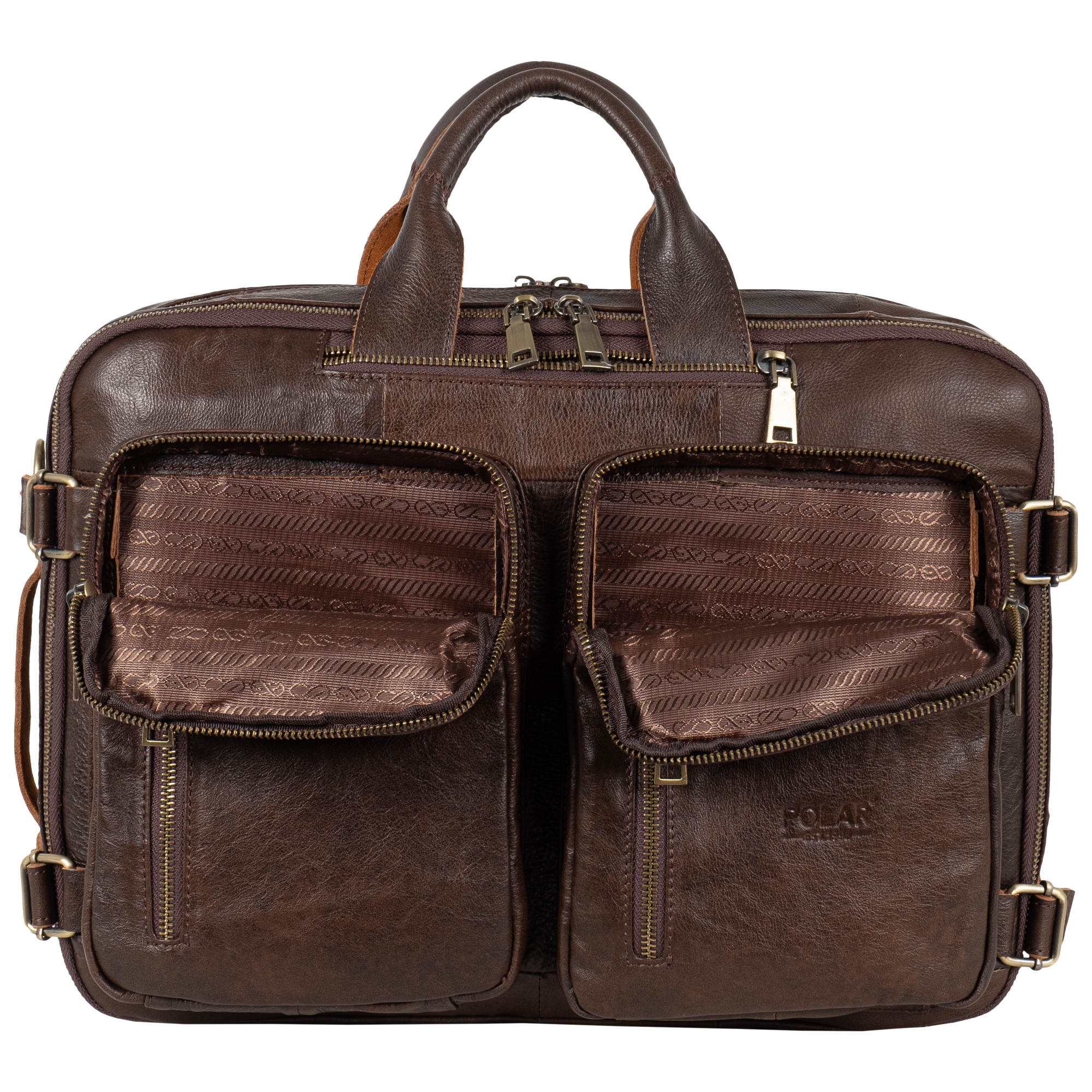 Сумка-рюкзак из натуральной кожи POLA 6031 Coffee