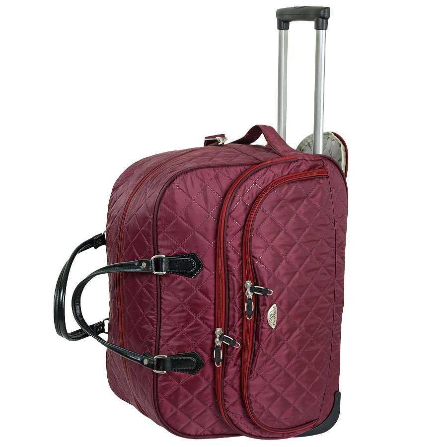 Женская сумка на колесах POLAR 7050 Bordo