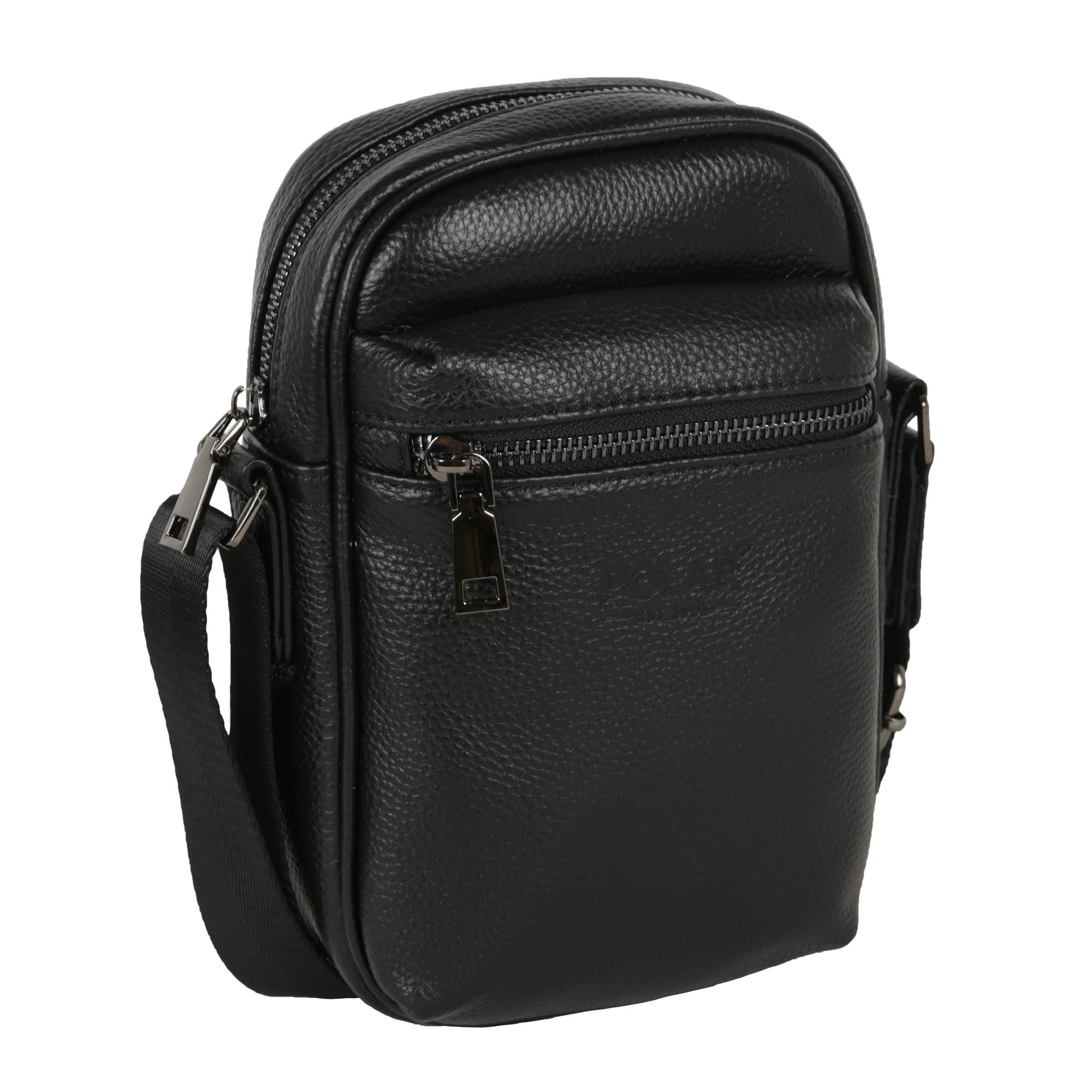 Мужская кожаная сумка POLAR 0703 Black