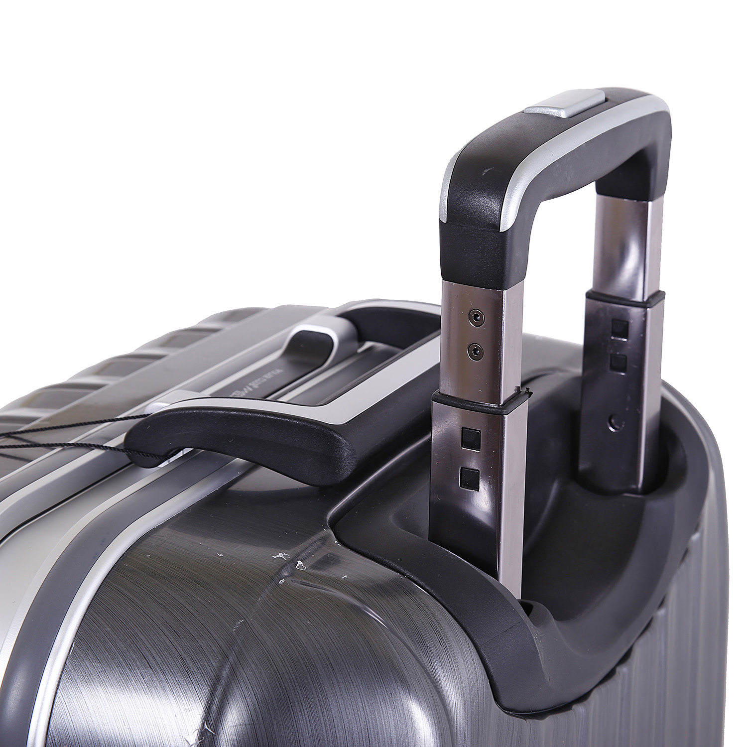 Кейс на колесах, малый, с защелками POLAR Р1155-20 Grey