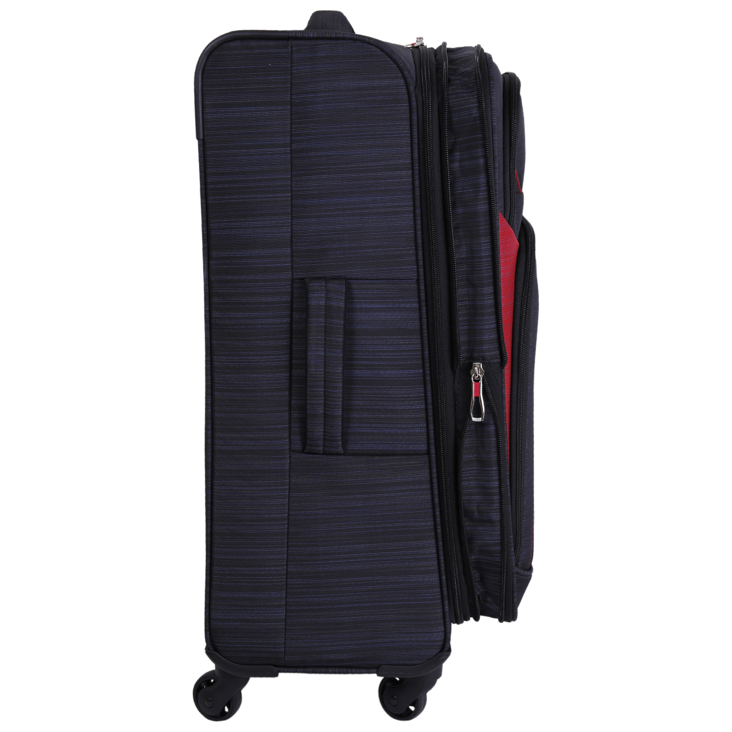 Чемодан на 4х колесах, средний POLAR Р18А01-23" Black