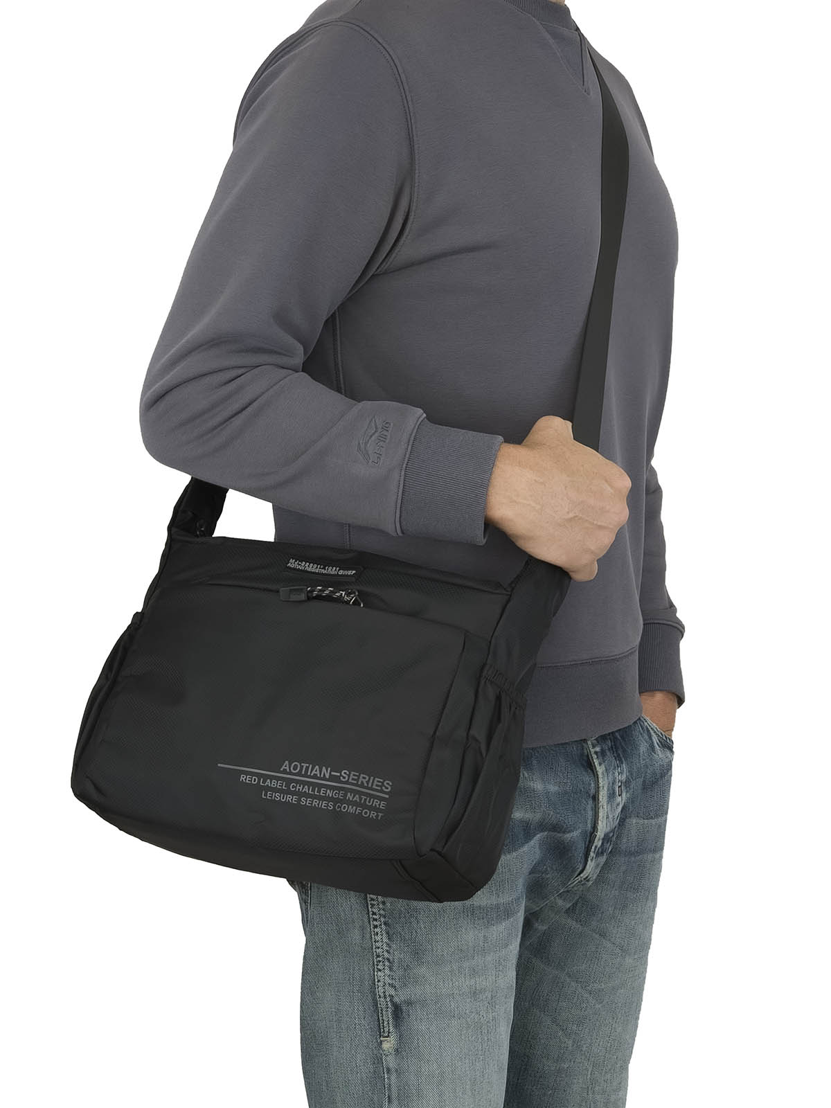 Сумка на плечо унисекс AOTIAN 8620 Black