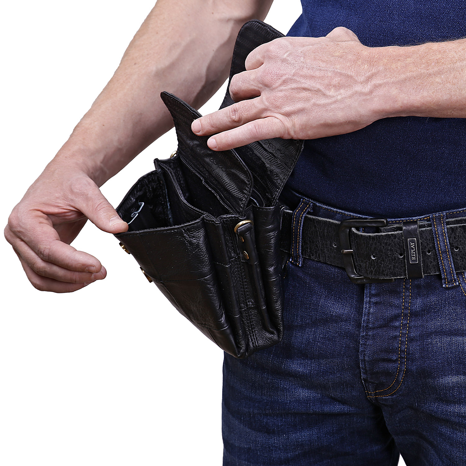 Сумка на плечо с креплением на ремень POLA 9035 Black