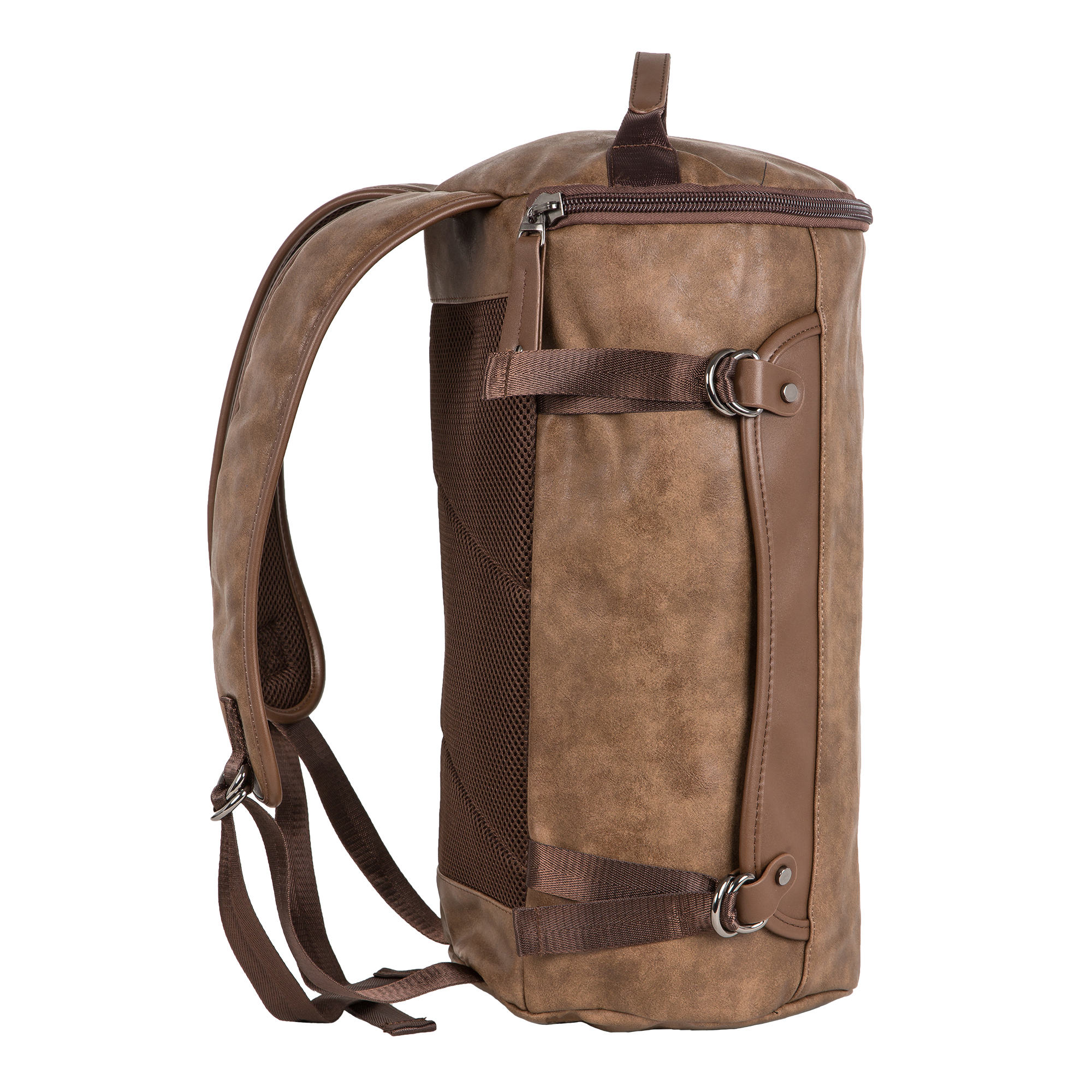 Рюкзак-цилиндр POLAR П0274 Brown