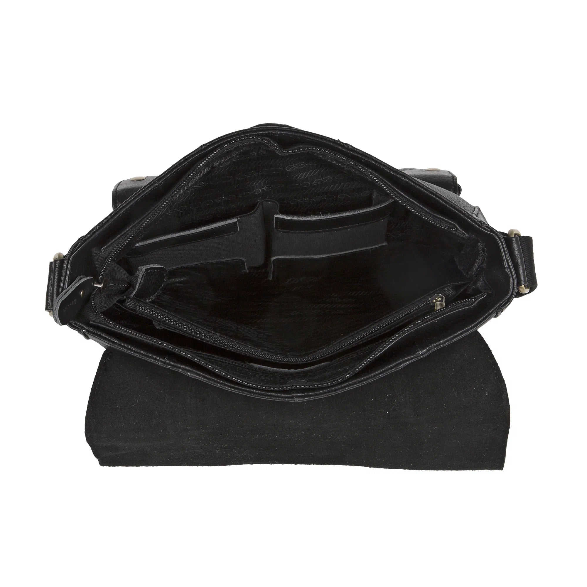 Кожаная сумка-планшет POLA 15812 Black