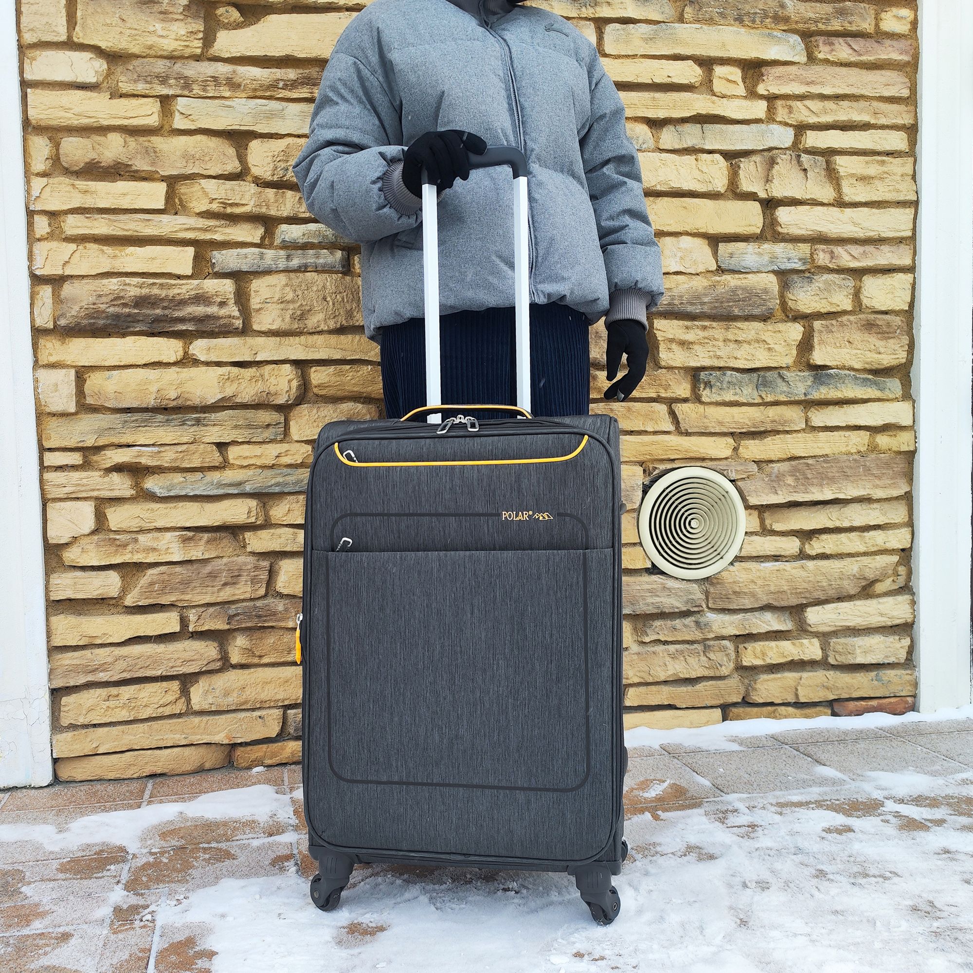 Чемодан средний POLAR Р1919-24 Coffee