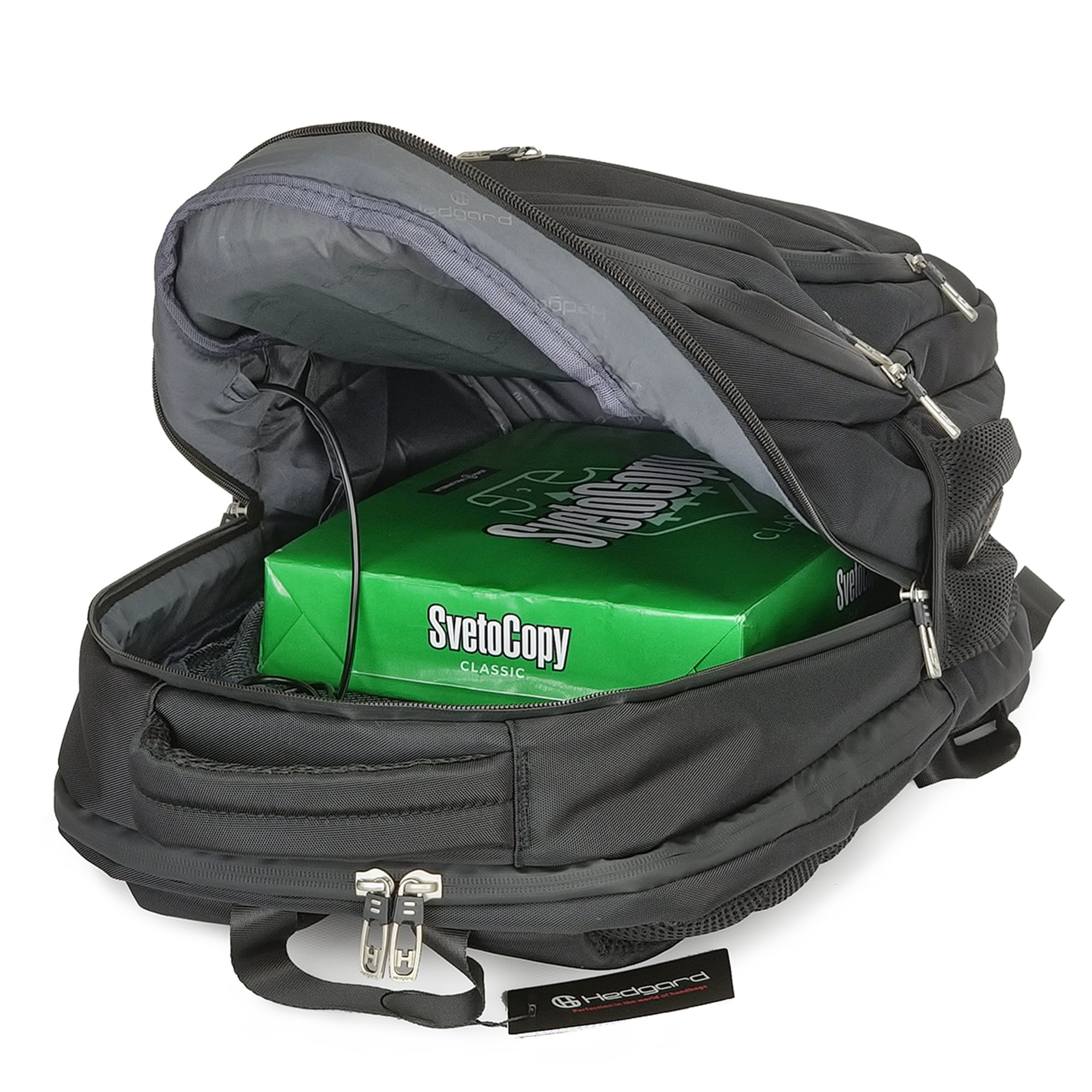 Рюкзак 3 отделения  Hedgard 0280 Black