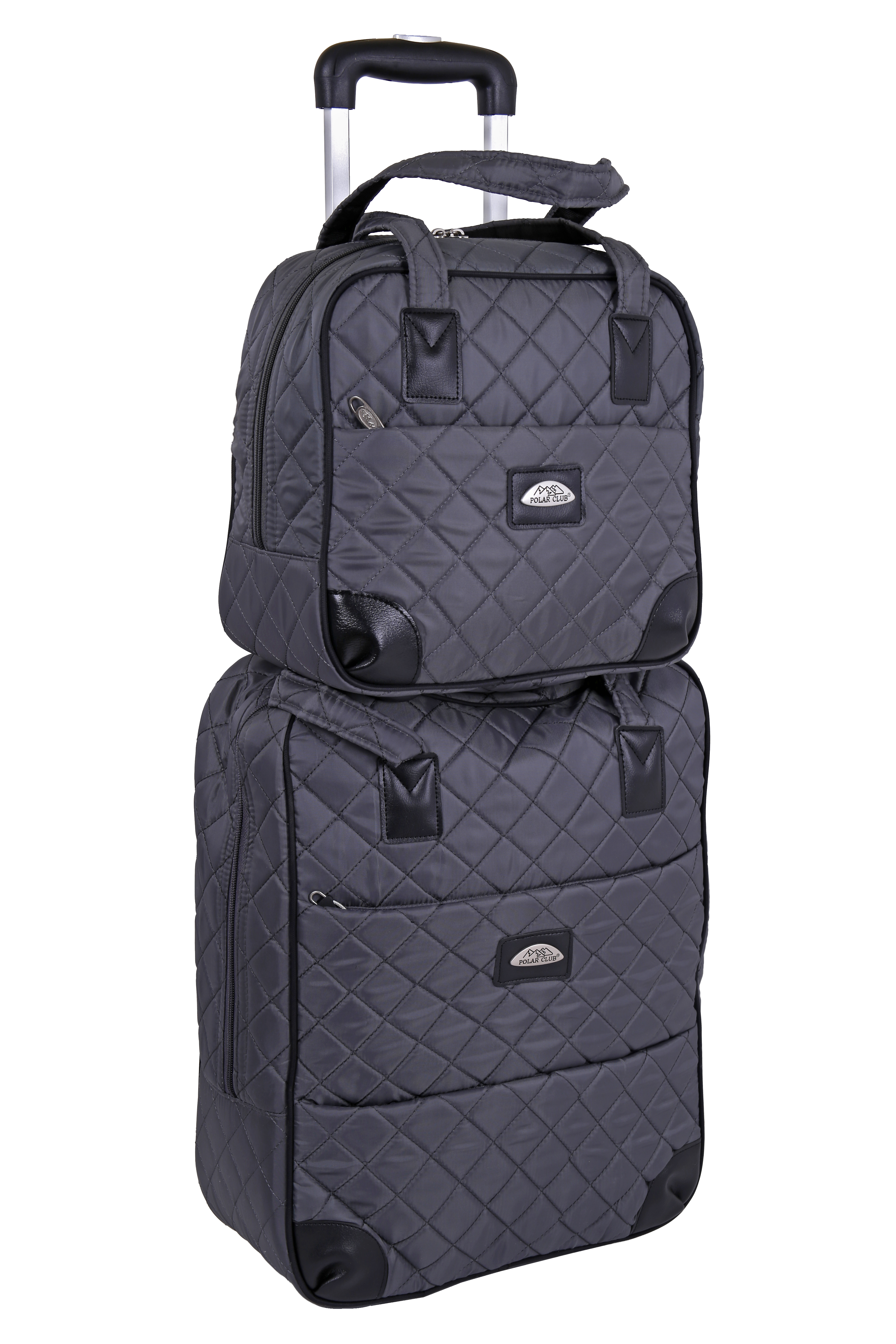 Cумка на колесах для ручной клади POLAR П7095 Grey