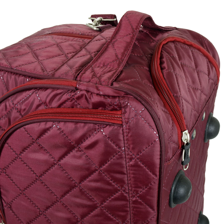 Женская сумка на колесах POLAR 7050 Bordo