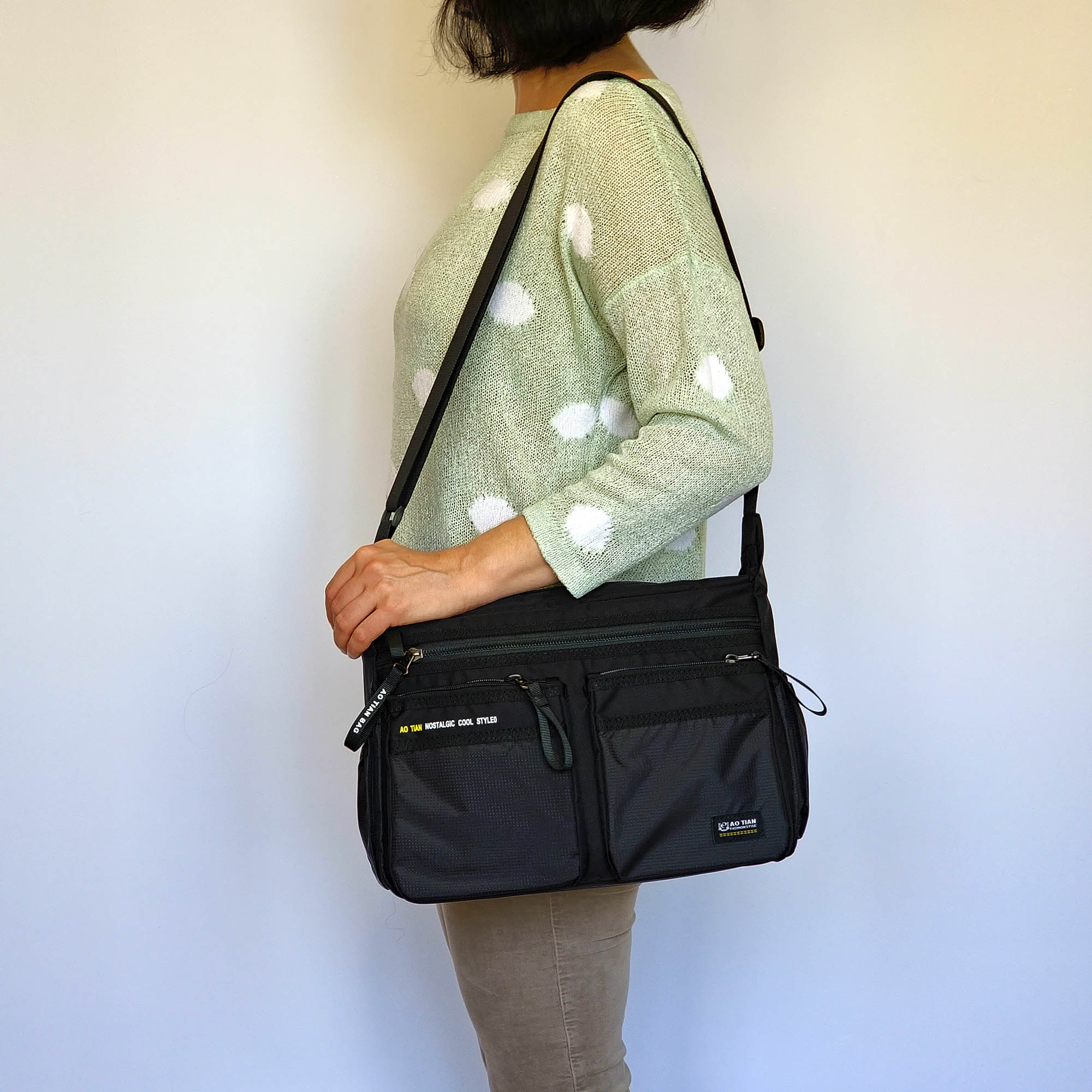 Сумка на плечо унисекс AOTIAN 8644 Blue