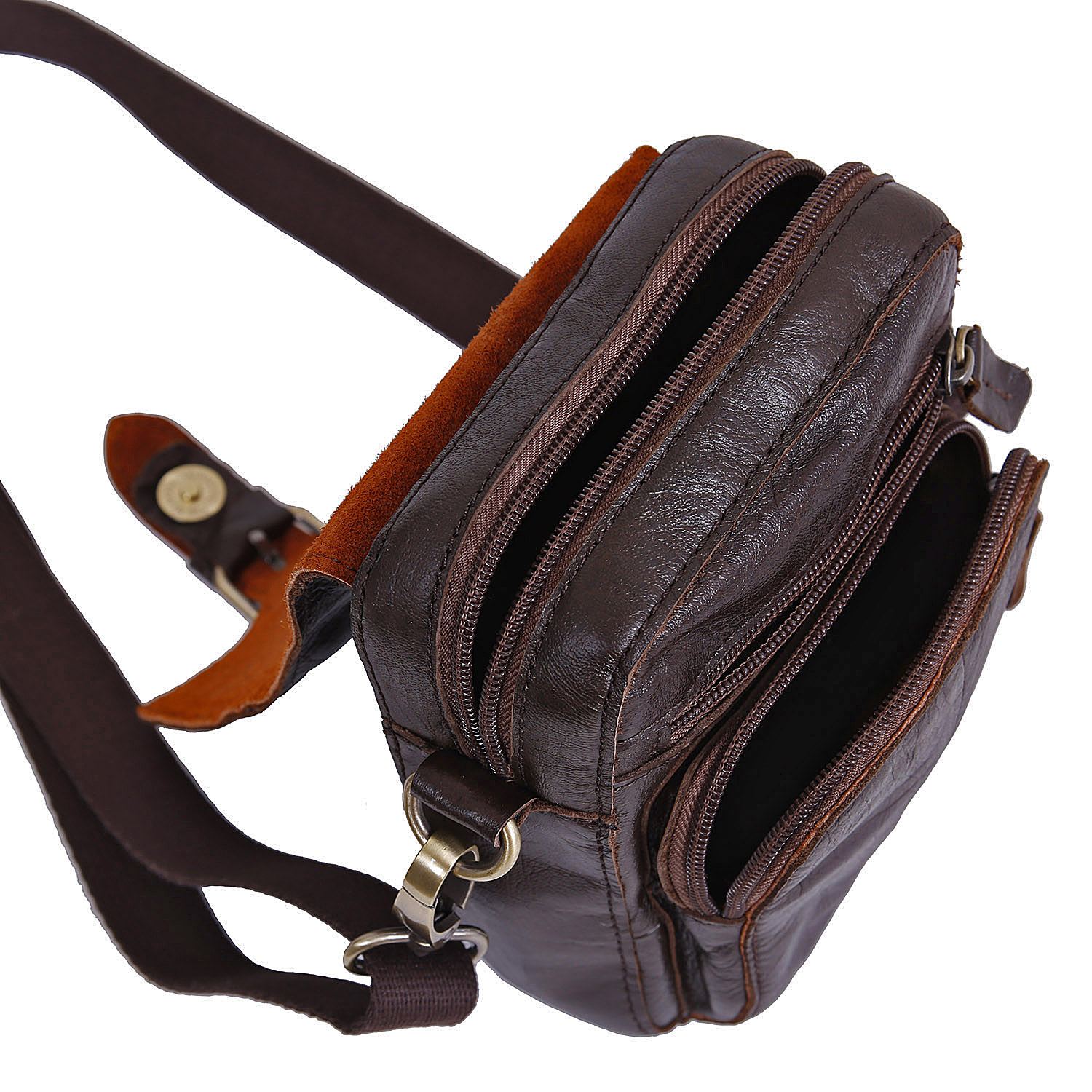 Маленькая сумка на плечо POLAR 20181 Brown