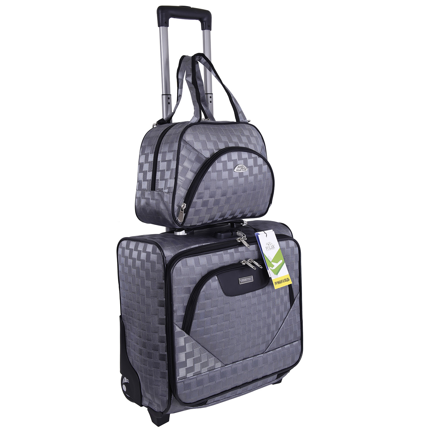 Кейс-пилот на 2х колесах POLAR П7097 Grey