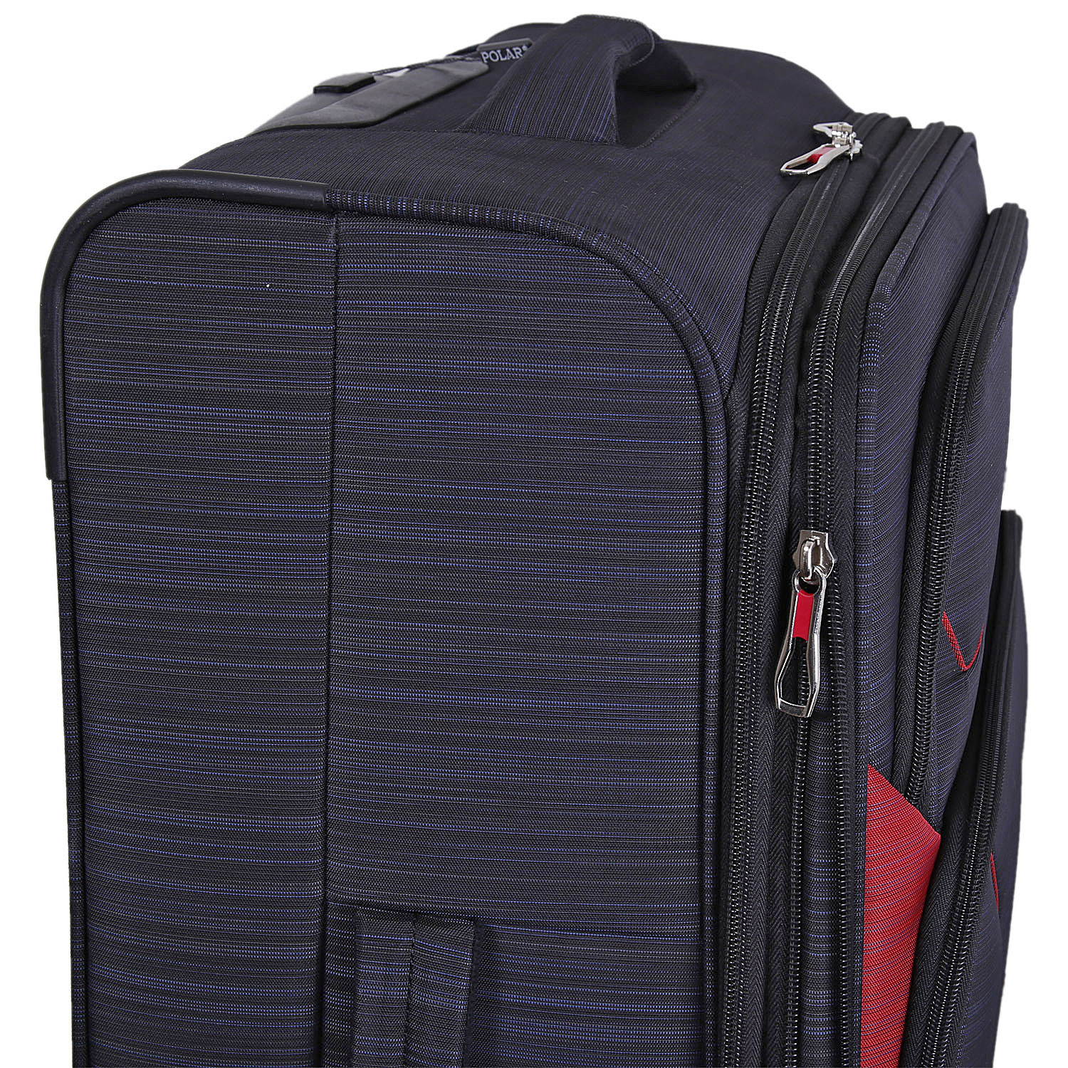 Чемодан на 4х колесах, средний POLAR Р18А01-23" Black